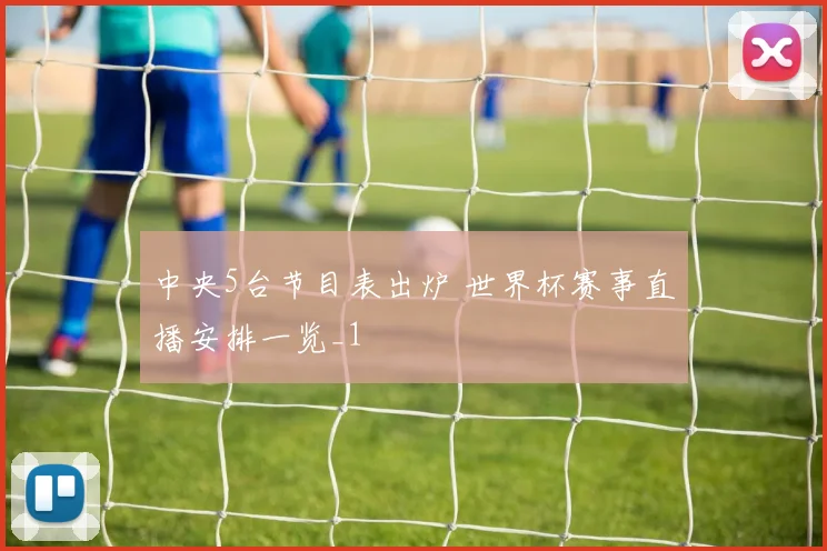 中央5台节目表出炉 世界杯赛事直播安排一览_1